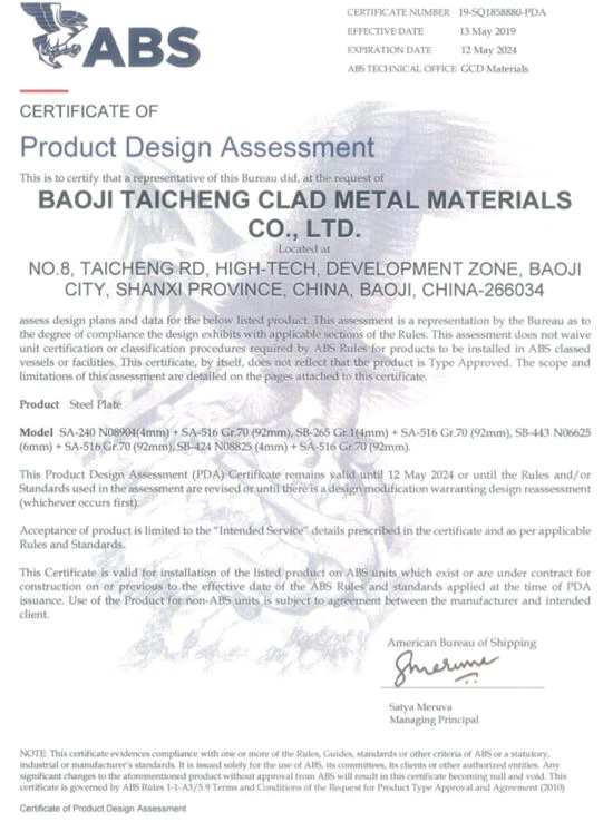 buy discount Stainless Steel clad aluminum plate